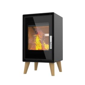 Supra Poêle à bois JACCO SUR PIED 4.8KW en acier - étanche - eco design