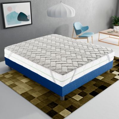 Sur-matelas 140x190 - Mousse à Mémoire De Forme De 3 Cm - Revêtement Silver Fresh