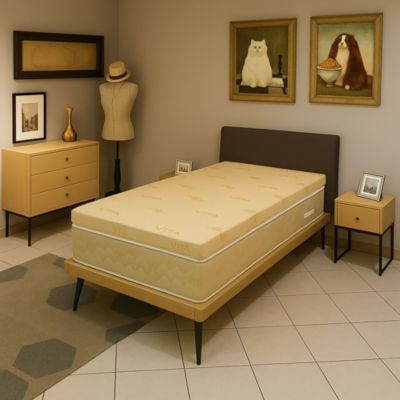 Surmatelas 100x200 cm - 5,5 cm - Déhoussable - Confort optimal - Usage quotidien - Hausse de confort - SUR MATELAS POLYSOF