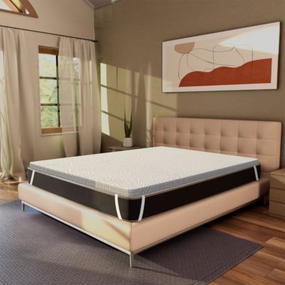 Surmatelas 120x190 en MemoryFoam - haut de 7 cm, déhoussable, zones différenciées. Topper One H7