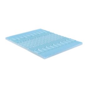 Surmatelas 140 x 190 cm mémoire de forme 7 zones rafraîchissant ép.5cm - VENARI de YSMÉE