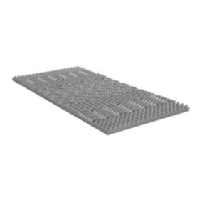 Surmatelas 160 x 200 cm mémoire de forme 7 zones purifiant au charbon ép.5cm - NISIDA de NATUREA