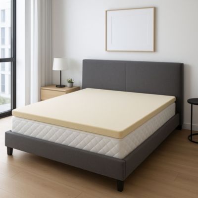 Surmatelas 160x200 - 4cm - confort optimisé - déhoussable - lavage à 30 - mousse mémoire de forme - soutien équilibré
