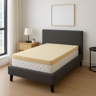 Surmatelas 90x190 Confort Mémoire de Forme 4,5 cm - Déhoussable - Entretien Facile - Soutien Ferme - Usage Quotidien - Confort Opt