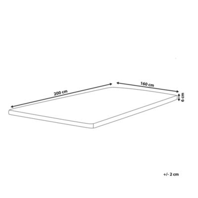 Surmatelas en gel blanc FROSTY
