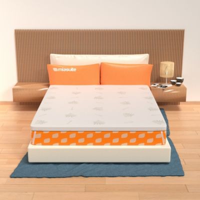 Surmatelas en MemoryFoam 120x190 - haut de 5 cm, déhoussable, tissu AloeVera. Topper H5