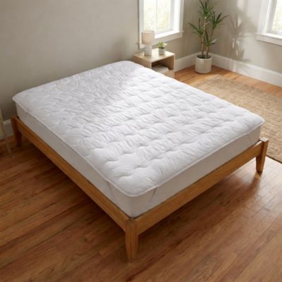 Surmatelas Moelleux 160x200 cm - Protege Matelas Impermeable - Housse Coton - 4 Coins Elastiques - Traitement Anti-Acarien