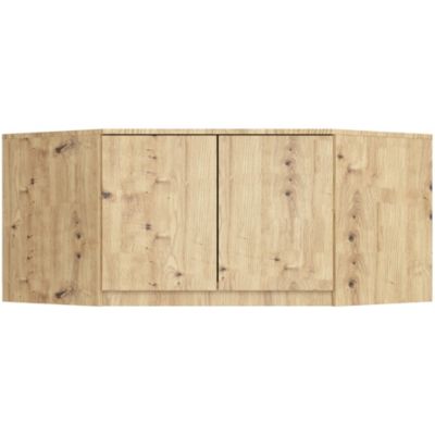 Surmeuble pour armoire AKORD S100 Chêne Artisan 100 cm 2 portes 3 étagères 100x50x55 cm