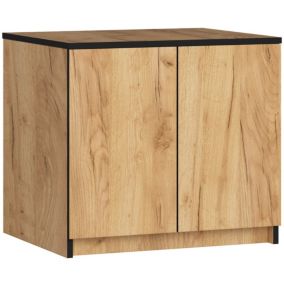 Surmeuble pour armoire AKORD S60 Chêne Craft 60 cm 2 portes 2 étagères 60x51x55 cm