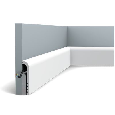Surplinthe de rénovation arrondie SX185 Orac Decor - L200xH12xp2.5 cm