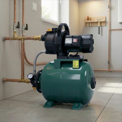 Surpresseur 600 W débit 3000 l/h avec réservoir 20 litres