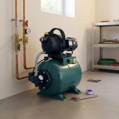 Surpresseur 600 W débit 3000 l/h avec réservoir 20 litres