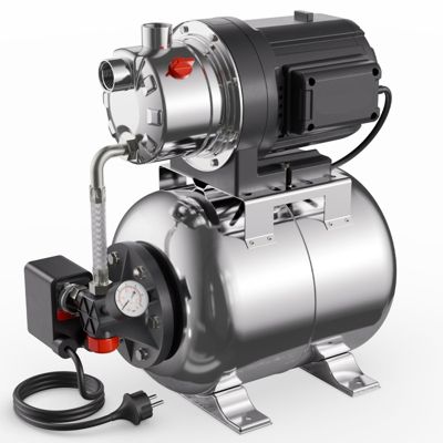 Surpresseur automatique domestique 1300W en acier inoxydable de 20 l idéal jardin et maison