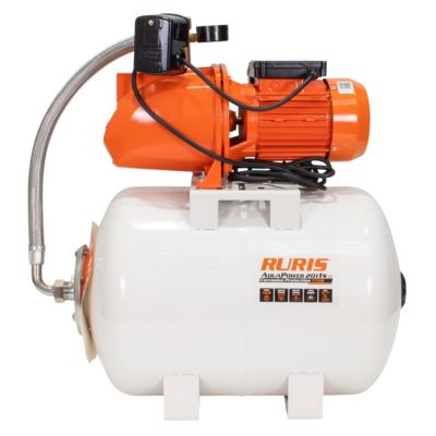 Surpresseur d'eau domestique RURIS AquaPower 2011s avec reservoir, controle automatique, alimentation en eau maison, jardin et