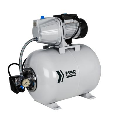 Surpresseur Mac Allister 1100 W débit 4600 l/h avec réservoir 50 litres