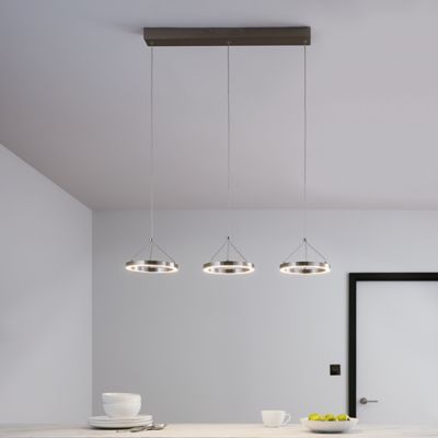 Suspension 3 Ampoules Led Integree Taphao Brosse Castorama