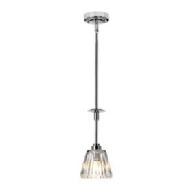Suspension Agatha 1 lumière - Chrome poli