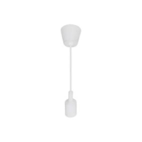 Suspension Ampoule E27 100cm Blanc Mat - SILAMP