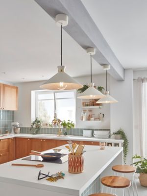 Suspension Apennin 35cm E27 IP20 crème