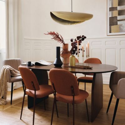 Suspension "Arlo" - doré - métal D80 cm - Atmosphera