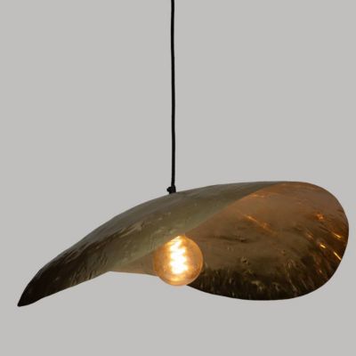 Suspension "Arlo" - doré - métal D80 cm - Atmosphera