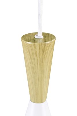 Suspension Arraqis E27 IP20 blanc 19cm