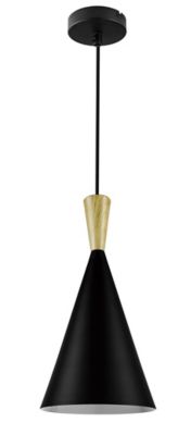Suspension Arraqis E27 IP20 noir 19cm