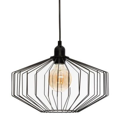 Suspension "Azur" Noire en métal D30 Atmosphera