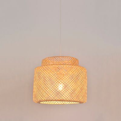 Suspension bambou Makassar Corep E27 IP20 15W coloris naturel ø38 x H.32 cm