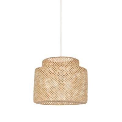 Suspension bambou Makassar Corep E27 IP20 15W coloris naturel ø38 x H.32 cm