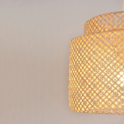 Suspension bambou Makassar Corep E27 IP20 15W coloris naturel ø38 x H.32 cm