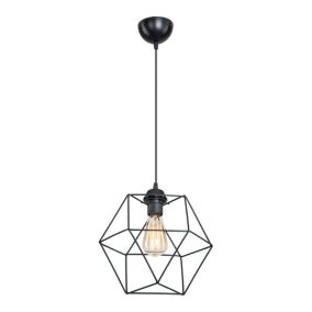 Suspension Bebington en métal 73 cm E27 noir lux.pro