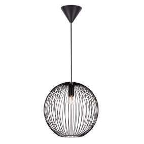 Suspension BERONI 35, Métal, Couleur Noir, E27, H.33, IP20 / NORDLUX Intérieur