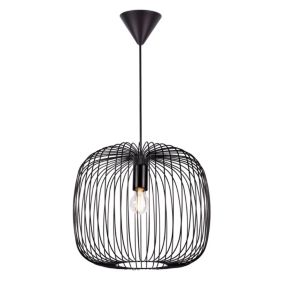 Suspension BERONI 40, Métal, Couleur Noir, E27, H.33, IP20 / NORDLUX Intérieur