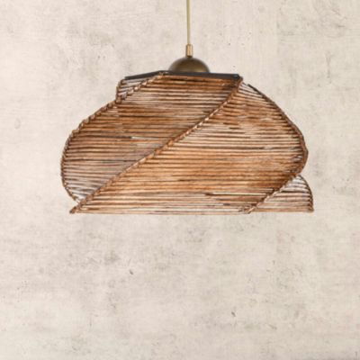 Suspension bohème forme ronde spirale D36 cm OLTEN