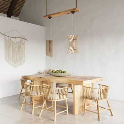 Suspension Bois Cylindre pour Ampoule E27 - SILAMP