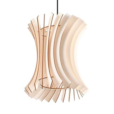 Suspension Bois Cylindre pour Ampoule E27 - SILAMP
