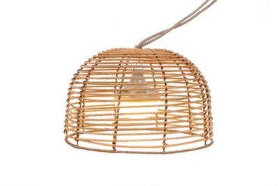 Suspension Bossa LED ⌀35cm 900lm IP54 9W variable blanc chaud à neutre New Garden naturelle