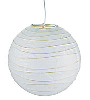 Suspension boule chinoise blanc l.48 cm