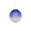 Suspension Boule japonaise bleu l.40 cm