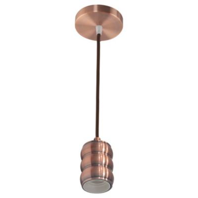 Suspension câble (1m) Gauss cuivre E27 IP20 max 60W