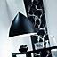 Suspension Cadre & Light Slope noir et blanc l.30 x H.30 cm
