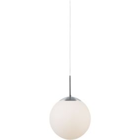 Suspension CAFE 15, Verrerie, Couleur Opale, E27, H.29, IP20 / NORDLUX Intérieur