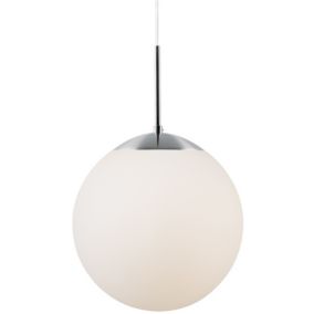 Suspension CAFE 30, Verrerie, Couleur Opale, E27, H.44, IP20 / NORDLUX Intérieur