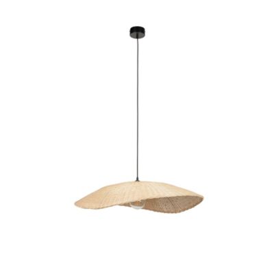 Suspension Calanques XL rotin E27 60W IP20 H.18 x Ø78 cm Corep Castorama