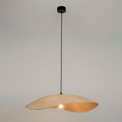 Suspension Calanques XL rotin E27 60W IP20 H.18 x Ø78 cm Corep