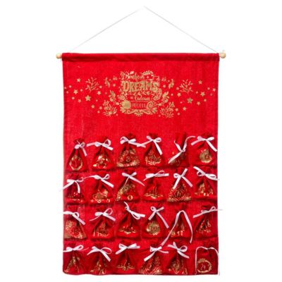 Suspension calendrier de l'avent pochon h 65 cm - feeric lights & christmas