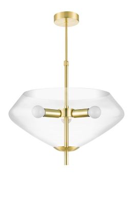 Suspension Capolin 3 ampoules E14 IP20 métal doré