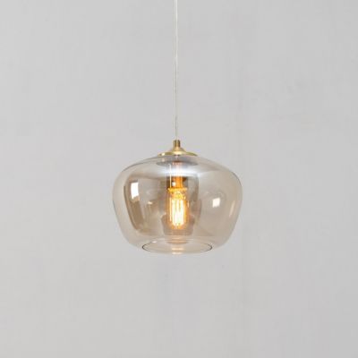 Suspension chic en verre et laiton - Irina