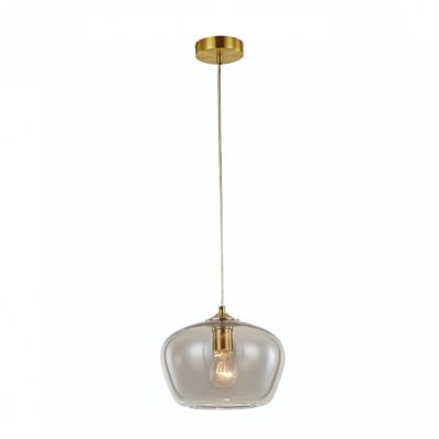 Suspension chic en verre et laiton - Irina